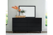 Danziar Black Dresser and Mirror -  Ashley - DMV Furniture