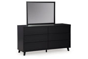 Danziar Black Dresser and Mirror -  Ashley - DMV Furniture