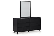Danziar Black Dresser and Mirror -  Ashley - DMV Furniture
