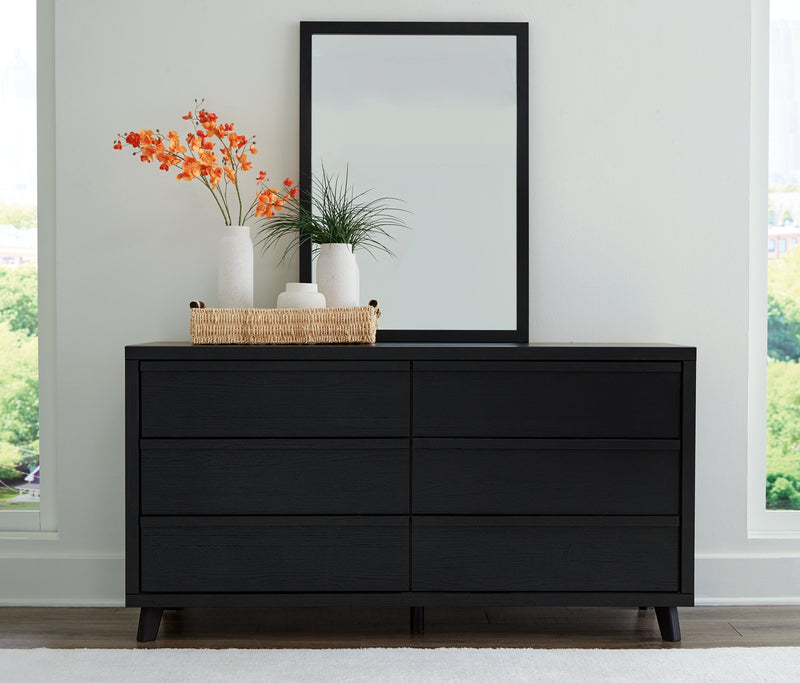 Danziar Black Queen Bed, Dresser, Mirror, Chest and Nightstand from Ashley - DMV Furniture