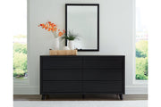 Danziar Black Dresser and Mirror -  Ashley - DMV Furniture