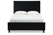 Danziar Black Queen Platform Bed from Ashley - DMV Furniture