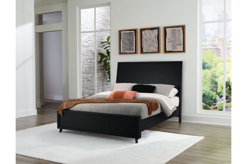 Danziar Black Queen Platform Bed from Ashley - DMV Furniture