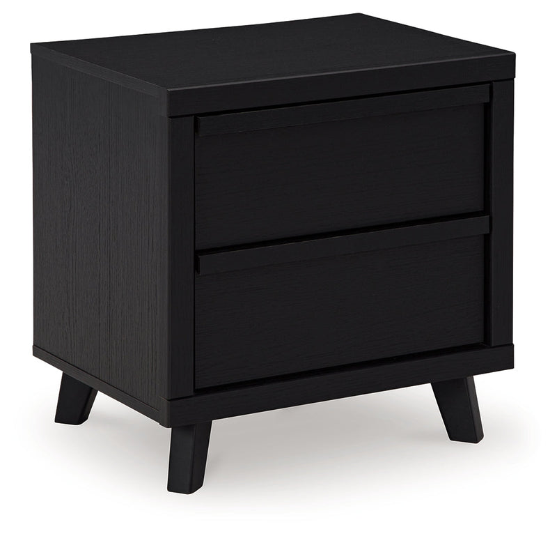 Danziar Black Queen Bed, Dresser, Mirror, Chest and Nightstand from Ashley - DMV Furniture
