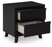 Danziar Black Queen Bed, Dresser, Mirror, Chest and Nightstand from Ashley - DMV Furniture