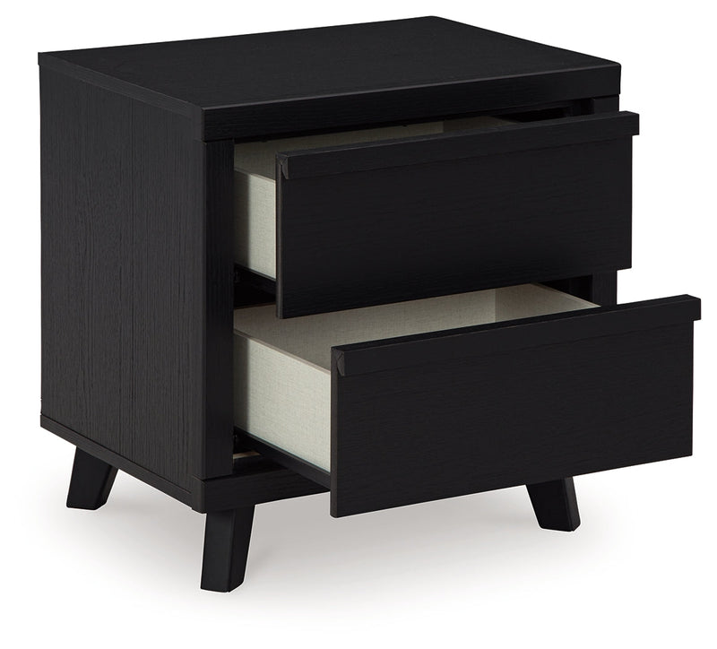 Danziar Black Queen Bed, Dresser, Mirror, Chest and Nightstand from Ashley - DMV Furniture