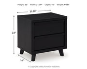 Danziar Black Queen Bed, Dresser, Mirror, Chest and Nightstand from Ashley - DMV Furniture