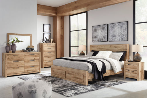 Hyanna Tan Brown Panel Storage Bedroom Set from Ashley - DMV Furniture