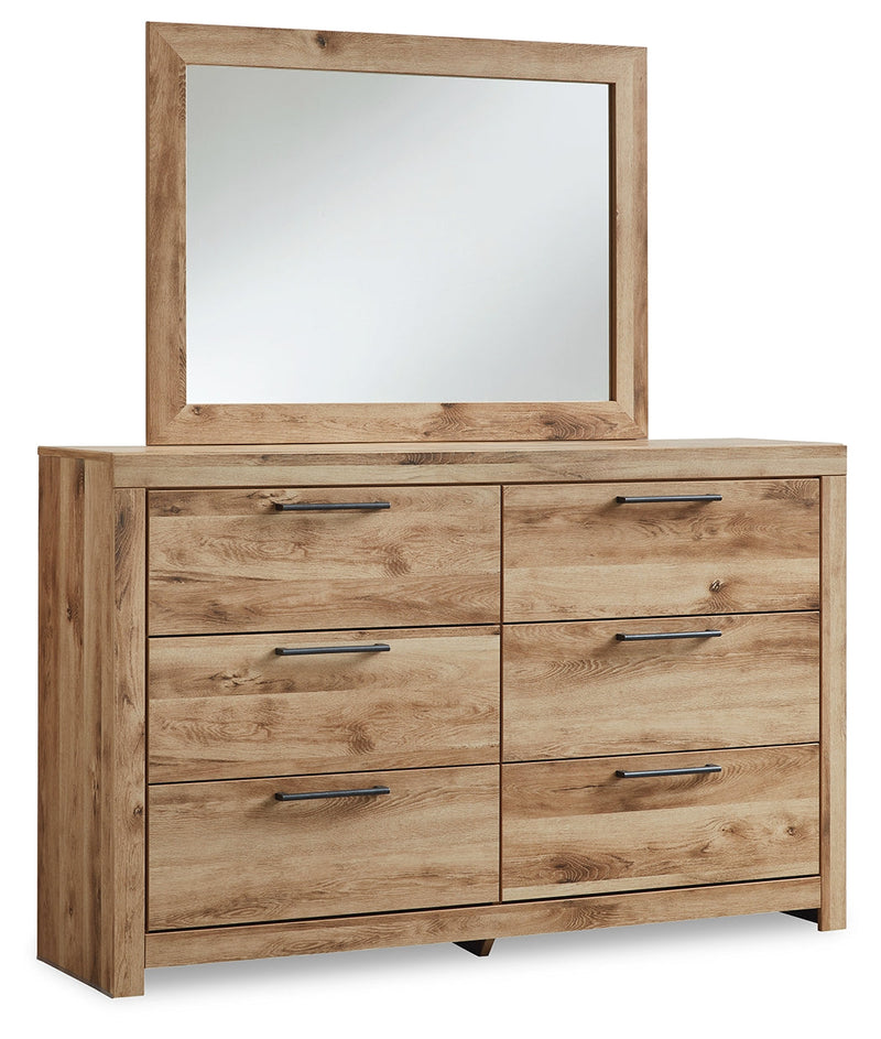 Hyanna Tan Brown Full Panel Bed, Dresser and Mirror from Ashley - DMV Furniture