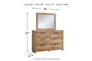 Hyanna Tan Brown Dresser and Mirror -  Ashley - DMV Furniture