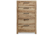Hyanna Tan Brown Youth One Side Storage Panel Bedroom Set from Ashley - DMV Furniture