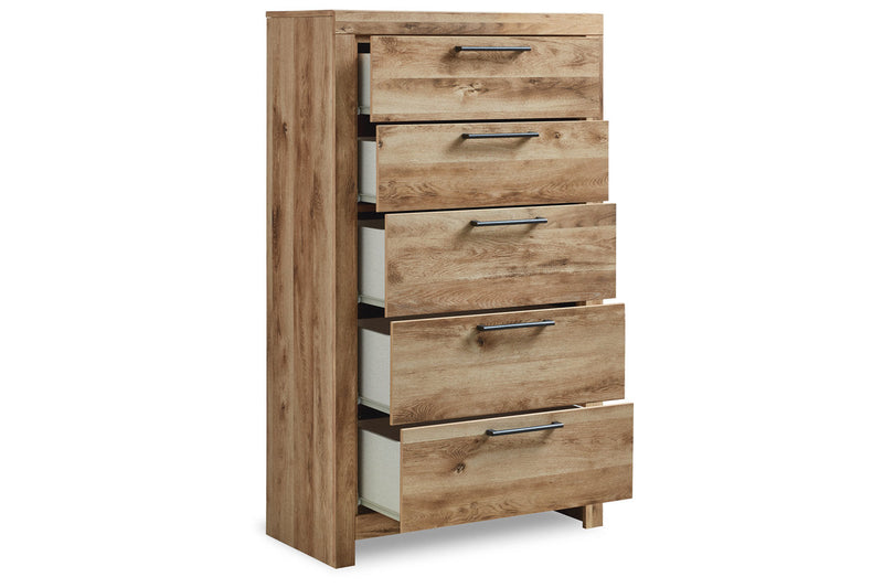 Hyanna Tan Brown Youth One Side Storage Panel Bedroom Set from Ashley - DMV Furniture