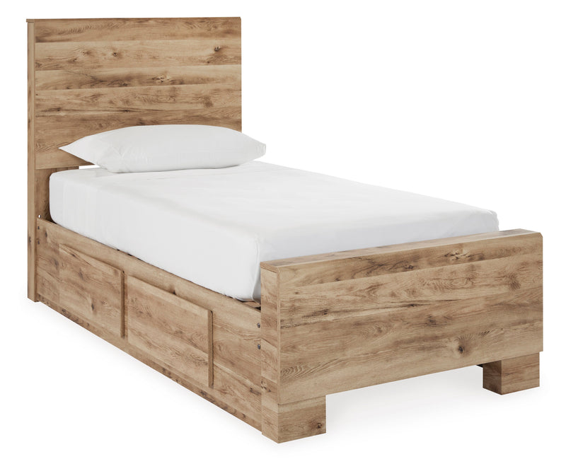 Hyanna Tan Brown Youth One Side Storage Panel Bedroom Set from Ashley - DMV Furniture