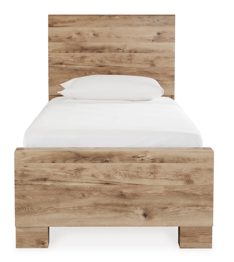 Hyanna Tan Brown Youth One Side Storage Panel Bedroom Set from Ashley - DMV Furniture