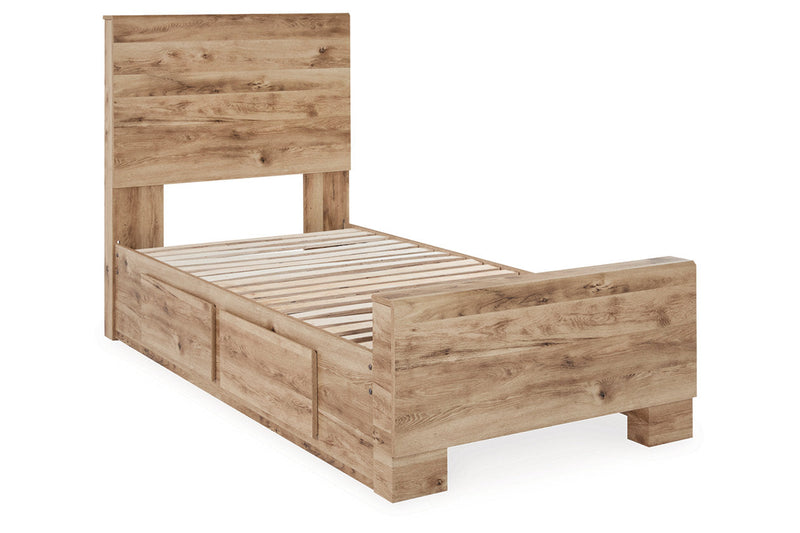 Hyanna Tan Brown Youth Two Side Storage Panel Bedroom Set from Ashley - DMV Furniture