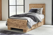 Hyanna Tan Brown Youth Two Side Storage Panel Bedroom Set from Ashley - DMV Furniture