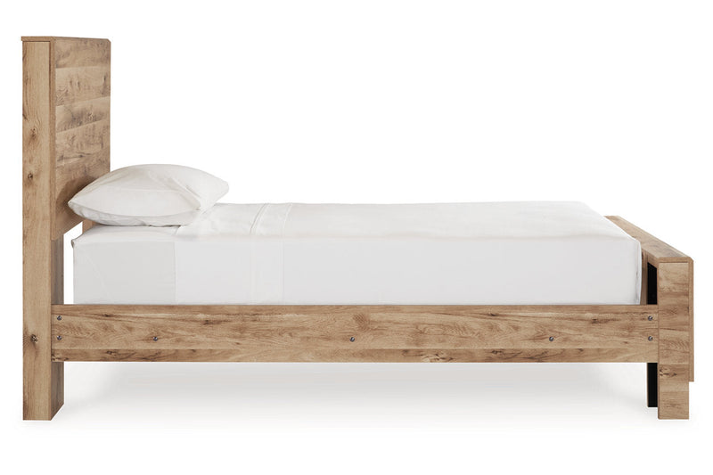 Hyanna Tan Brown Twin Panel Bed -  Ashley - DMV Furniture