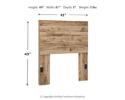 Hyanna Tan Brown Twin Panel Headboard, Dresser and Mirror from Ashley - DMV Furniture