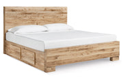 Hyanna Tan Brown Two Side Storage Panel Bedroom Set from Ashley - DMV Furniture