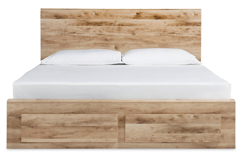 Hyanna Tan Brown One Side Storage Bedroom Set from Ashley - DMV Furniture