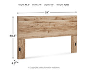 Hyanna Tan Brown King Panel Headboard, Dresser and Mirror from Ashley - DMV Furniture