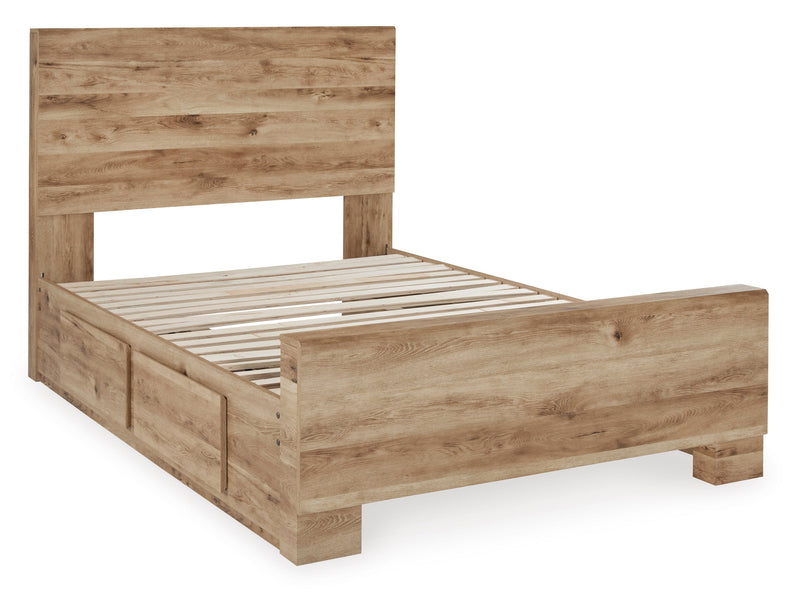 Hyanna Tan Brown Youth One Side Storage Panel Bedroom Set from Ashley - DMV Furniture