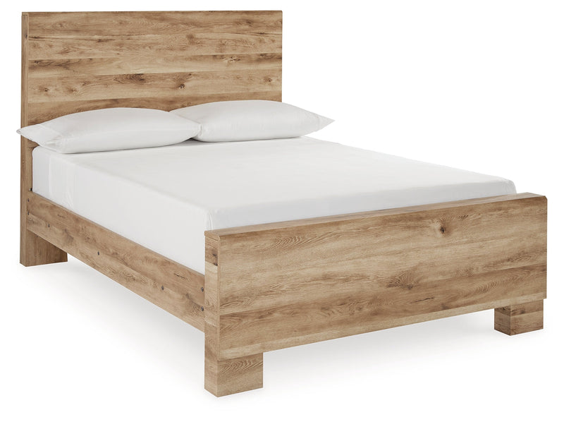 Hyanna Tan Brown Full Panel Bed, Dresser and Mirror from Ashley - DMV Furniture