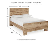 Hyanna Tan Brown Full Panel Bed, Dresser and Mirror from Ashley - DMV Furniture