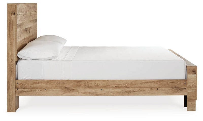 Hyanna Tan Brown Full Panel Bed, Dresser and Mirror from Ashley - DMV Furniture