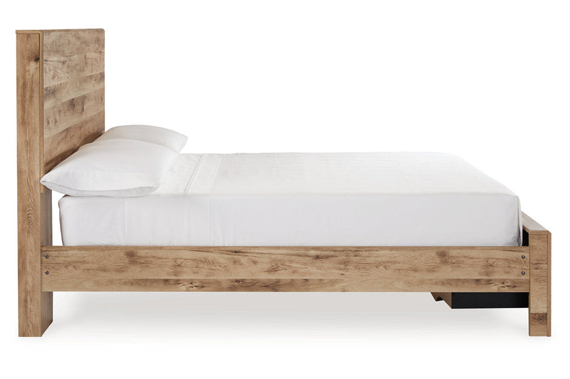 Hyanna Tan Brown Full Panel Storage Bed from Ashley - DMV Furniture