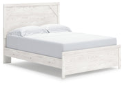 Gerridan White/Gray Queen Panel Bed with Mirrored Dresser, Chest and Nightstand from Ashley - DMV Furniture