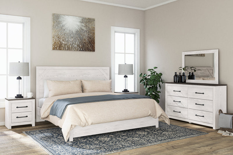 Gerridan White/Gray Dresser and Mirror -  Ashley - DMV Furniture