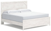Gerridan White/Gray King Panel Bed with Mirrored Dresser and 2 Nightstands from Ashley - DMV Furniture