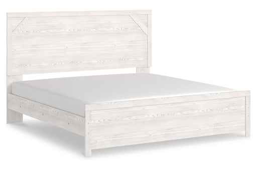 Gerridan White/Gray King Panel Bed from Ashley - DMV Furniture