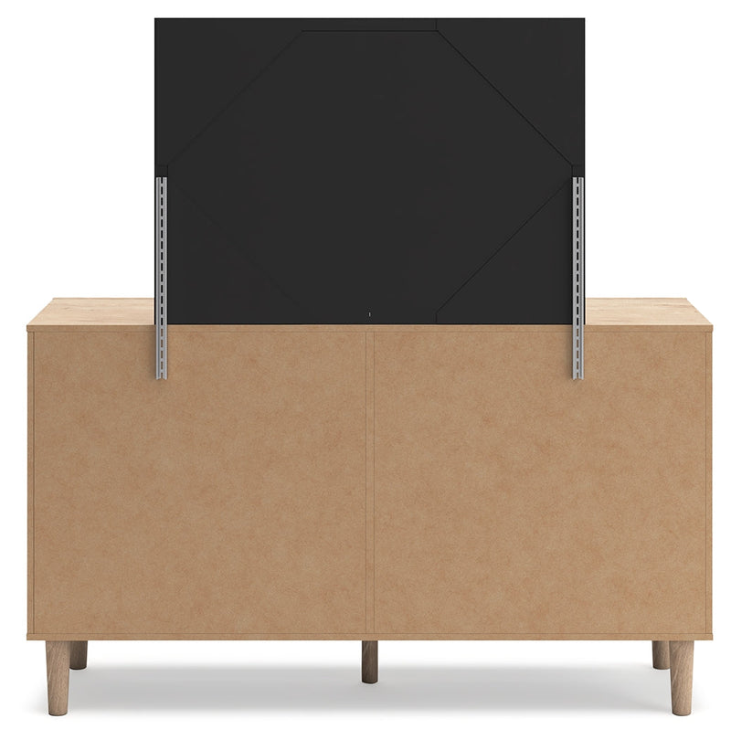 Cielden Two-tone King Panel Headboard, Dresser and Mirror from Ashley - DMV Furniture