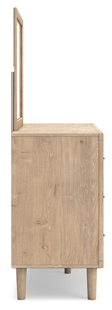 Cielden Two-tone King Panel Headboard, Dresser and Mirror from Ashley - DMV Furniture