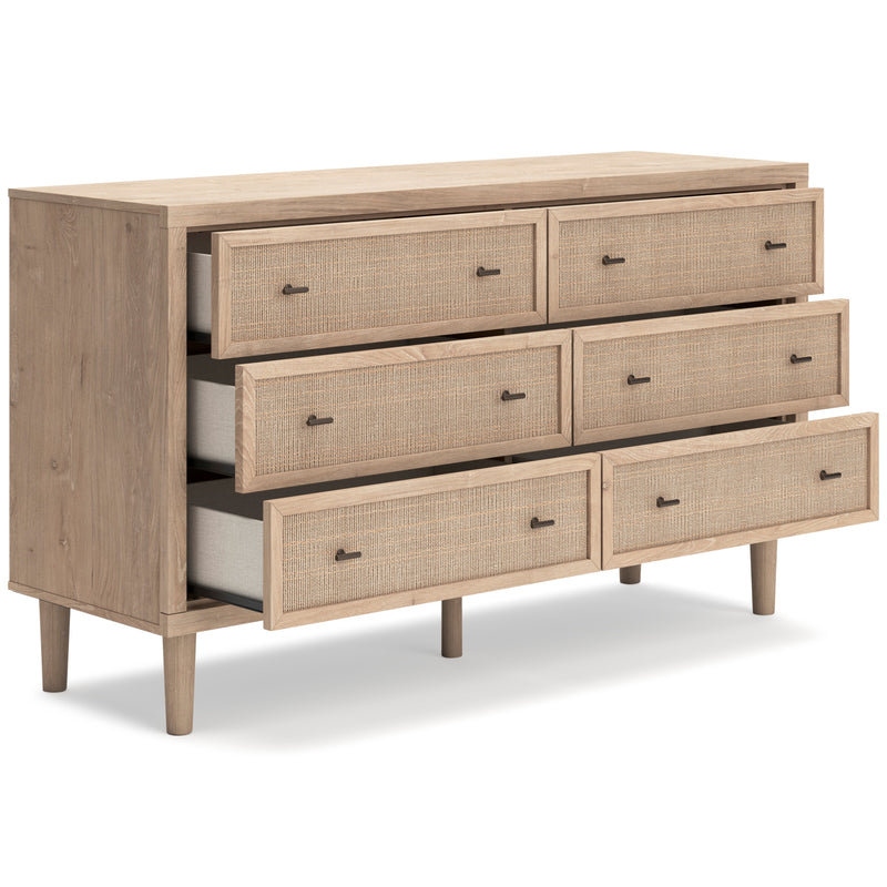 Cielden Soft Gray/Tan Upholstered Platform Bedroom Set from Ashley - DMV Furniture