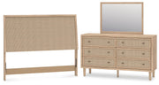 Cielden Two-tone Queen Panel Headboard, Dresser and Mirror from Ashley - DMV Furniture