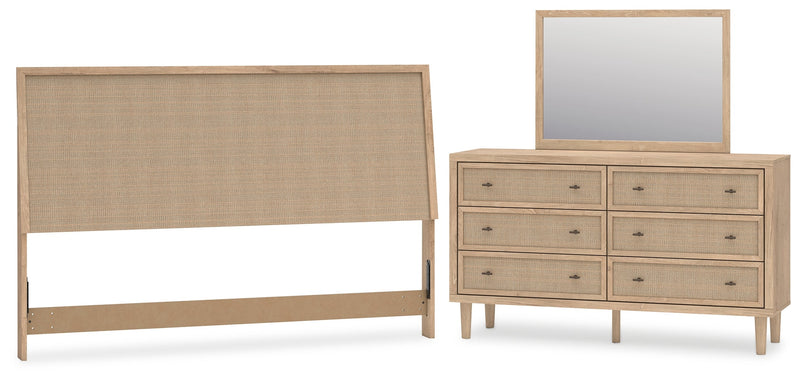 Cielden Two-tone King Panel Headboard, Dresser and Mirror from Ashley - DMV Furniture