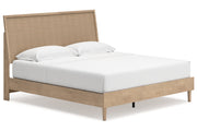 Cielden Two-tone King Panel Bed from Ashley - DMV Furniture