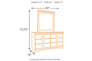 Huey Vineyard Black Dresser and Mirror -  Ashley - DMV Furniture