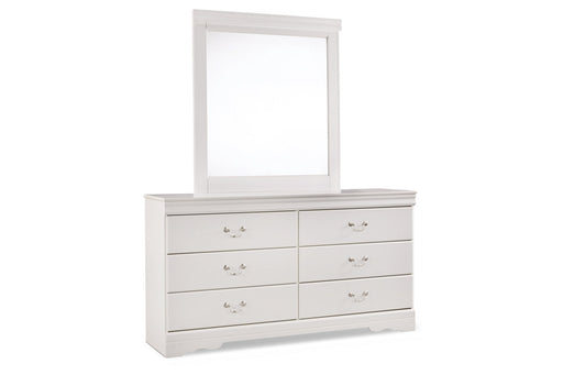 Anarasia White Dresser and Mirror -  Ashley - DMV Furniture