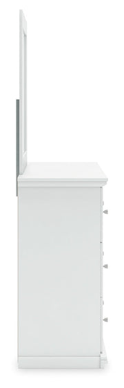 Bostwick Shoals Twin Panel Bed, Dresser and Mirror from Ashley - DMV Furniture