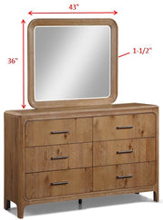 Westcott Cerused Natural Upholstered Panel Bedroom Set from Crown Mark - DMV Furniture