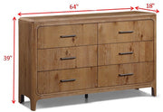 Westcott Cerused Natural Dresser from Crown Mark - DMV Furniture