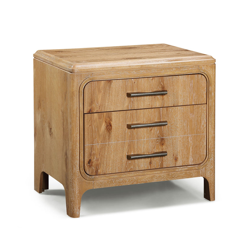 Westcott Cerused Natural Nightstand from Crown Mark - DMV Furniture