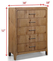 Westcott Cerused Natural Chest from Crown Mark - DMV Furniture