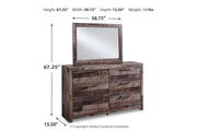 Derekson Multi Gray Dresser and Mirror -  Ashley - DMV Furniture