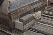 Derekson Multi Gray Full Panel Bed with 2 Storage Drawers from Ashley - DMV Furniture