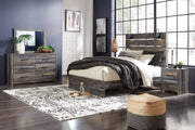 Drystan Multi Queen Panel Bed with Mirrored Dresser and 2 Nightstands from Ashley - DMV Furniture